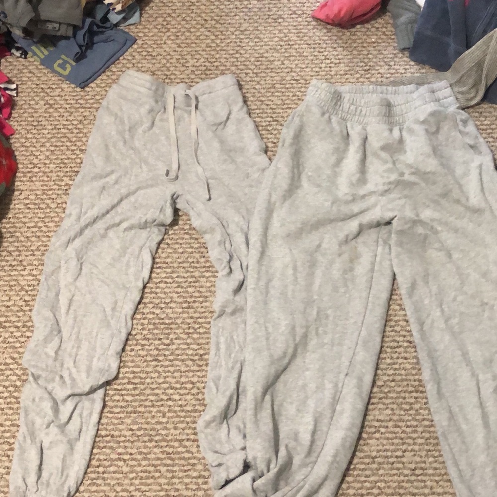 Aeropostale and American Eagle Light Gray Jogger Pants Bundle
